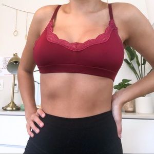 Red lace Bralette